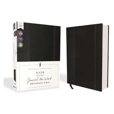 NASB Journal the Word Reference Bible Hardcover Black Elastic Closure Red Letter 1995 Text Comfort Print by Zondervan - Publicité NASB Journal the Word Reference Bible Hardcover Black Elastic Closure Red Letter 1995 Text Comfort Print by Zondervan - Publicité
