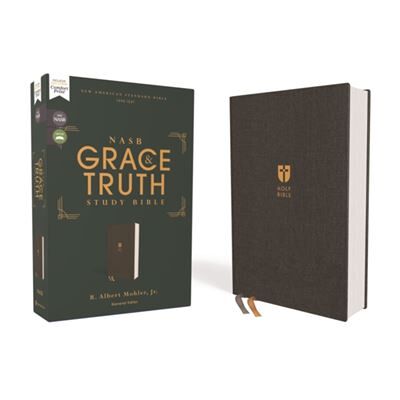 Zondervan NASB The Grace and Truth Study Bible Trustworthy and Practical Insights Cloth over Board Gray Red Letter 1995 Text Comfort Print - Publicité Zondervan NASB The Grace and Truth Study Bible Trustworthy and Practical Insights Cloth over Board Gray Red Letter 1995 Text Comfort Print - Publicité