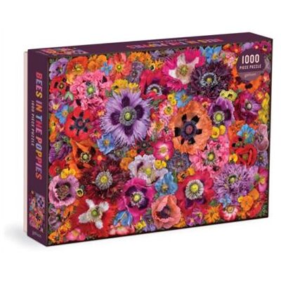 Bees in the Poppies 1000 Piece Puzzle by Galison - Publicité Bees in the Poppies 1000 Piece Puzzle by Galison - Publicité