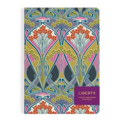 Liberty Ianthe Bloom B5 Handmade Embroidered Journal by Galison - Publicité Liberty Ianthe Bloom B5 Handmade Embroidered Journal by Galison - Publicité