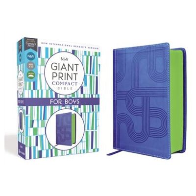 NIrV Giant Print Compact Bible for Boys Leathersoft Blue Comfort Print by Zondervan - Publicité NIrV Giant Print Compact Bible for Boys Leathersoft Blue Comfort Print by Zondervan - Publicité