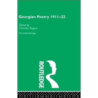 Georgian Poetry 191122 by Timothy Rogers Hardcover Book - Publicité Georgian Poetry 191122 by Timothy Rogers Hardcover Book - Publicité