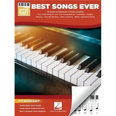 Hal Leonard Corporation Best Songs Ever Super Easy Piano by Other Hal Leonard Corp - Publicité Hal Leonard Corporation Best Songs Ever Super Easy Piano by Other Hal Leonard Corp - Publicité