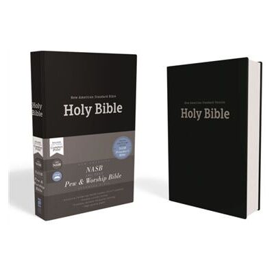 NASB Pew and Worship Bible Hardcover Black 1995 Text Comfort Print by Zondervan - Publicité NASB Pew and Worship Bible Hardcover Black 1995 Text Comfort Print by Zondervan - Publicité