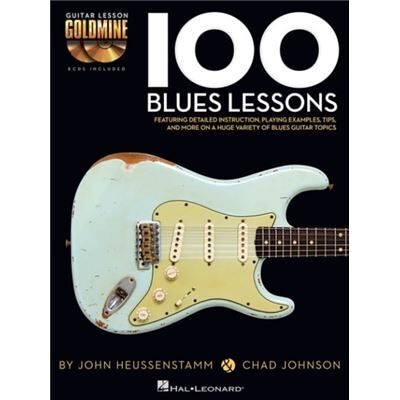 Hal Leonard 100 Blues Lessons Guitar Lesson Goldmine Series by Chad Johnson & John Heussenstamm - Publicité Hal Leonard 100 Blues Lessons Guitar Lesson Goldmine Series by Chad Johnson & John Heussenstamm - Publicité