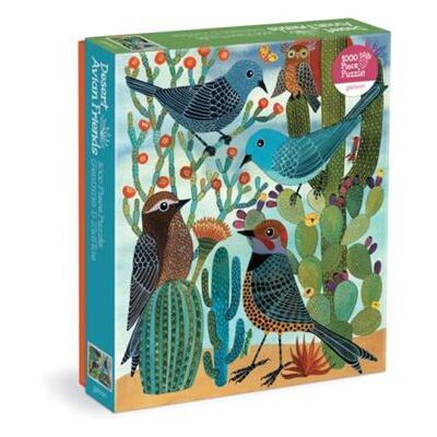 Desert Avian Friends 1000 Piece Puzzle by Galison - Publicité Desert Avian Friends 1000 Piece Puzzle by Galison - Publicité