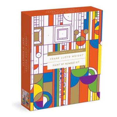 Frank Lloyd Wright Saguaro Cactus and Forms Paint By Number Kit by Galison - Publicité Frank Lloyd Wright Saguaro Cactus and Forms Paint By Number Kit by Galison - Publicité