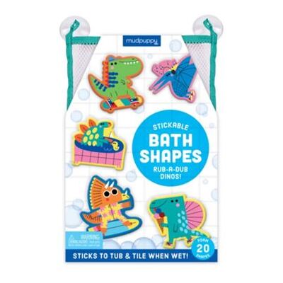 Galison RubaDub Dinos Stickable Foam Bath Shapes by Mudpuppy - Publicité Galison RubaDub Dinos Stickable Foam Bath Shapes by Mudpuppy - Publicité