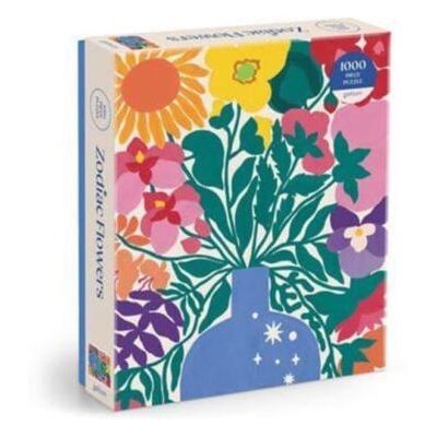 Zodiac Flowers 1000 Piece Puzzle by Galison - Publicité Zodiac Flowers 1000 Piece Puzzle by Galison - Publicité