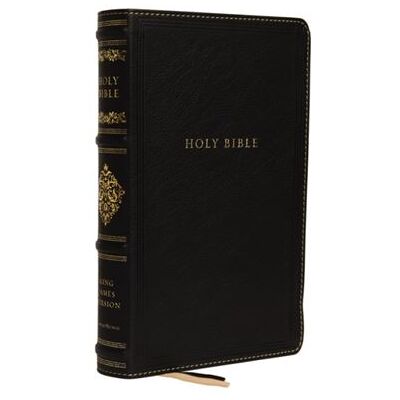 Thomas Nelson Publishers KJV Personal Size Reference Bible Sovereign Collection Genuine Leather Black Red Letter Comfort Print by Thomas Nelson - Publicité Thomas Nelson Publishers KJV Personal Size Reference Bible Sovereign Collection Genuine Leather Black Red Letter Comfort Print by Thomas Nelson - Publicité