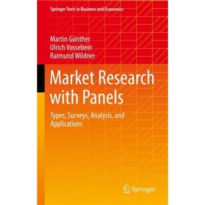 Market Research with Panels - Raimund Wildner - Springer - Livre en Anglais - Hardback - Publicité Market Research with Panels - Raimund Wildner - Springer - Livre en Anglais - Hardback - Publicité