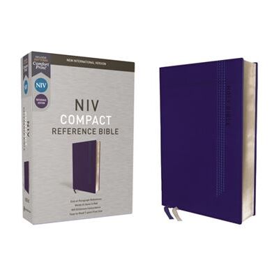 NIV Reference Bible Compact Leathersoft Blue Red Letter Comfort Print by Zondervan - Publicité NIV Reference Bible Compact Leathersoft Blue Red Letter Comfort Print by Zondervan - Publicité