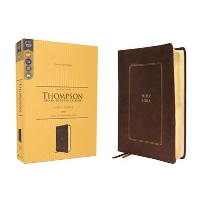 Zondervan KJV Thompson ChainReference Bible Large Print Leathersoft Brown Red Letter Comfort Print - Publicité Zondervan KJV Thompson ChainReference Bible Large Print Leathersoft Brown Red Letter Comfort Print - Publicité