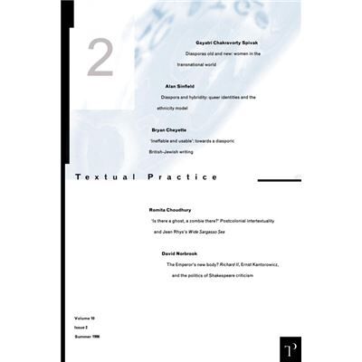 Routledge Textual Practice V10 Issue 2 by Alan Sinfield - Publicité Routledge Textual Practice V10 Issue 2 by Alan Sinfield - Publicité