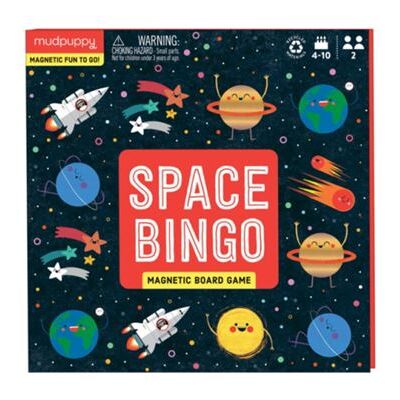 Galison Space Bingo Magnetic Board Game by Mudpuppy - Publicité Galison Space Bingo Magnetic Board Game by Mudpuppy - Publicité