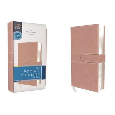 NIV Pocket Thinline Bible Leathersoft Pink Snap Closure Red Letter Comfort Print by Zondervan - Publicité NIV Pocket Thinline Bible Leathersoft Pink Snap Closure Red Letter Comfort Print by Zondervan - Publicité