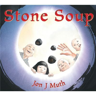 Scholastic Stone Soup by J Jon Muth - Publicité Scholastic Stone Soup by J Jon Muth - Publicité
