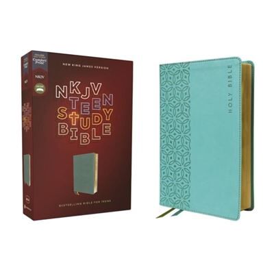 Zondervan NKJV Teen Study Bible Leathersoft Teal Comfort Print - Publicité Zondervan NKJV Teen Study Bible Leathersoft Teal Comfort Print - Publicité