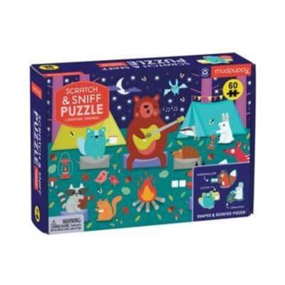 Galison Campfire Friends Scratch and Sniff Puzzle by Mudpuppy - Publicité Galison Campfire Friends Scratch and Sniff Puzzle by Mudpuppy - Publicité
