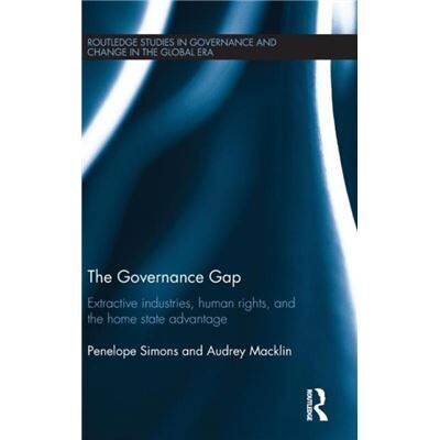 Routledge The Governance Gap by Penelope Simons - Publicité Routledge The Governance Gap by Penelope Simons - Publicité