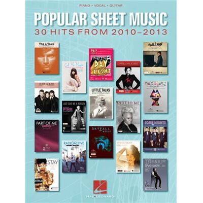 Popular Sheet Music 30 Hits from 20102013 by Hal Leonard Publishing Corporation - Publicité Popular Sheet Music 30 Hits from 20102013 by Hal Leonard Publishing Corporation - Publicité