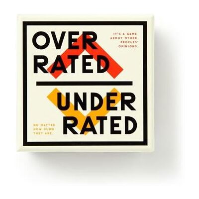 Overrated Underrated Social Game by Galison - Publicité Overrated Underrated Social Game by Galison - Publicité