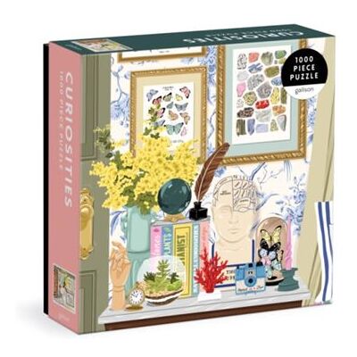 Curiosities 1000 Piece Puzzle in Square Box by Galison - Publicité Curiosities 1000 Piece Puzzle in Square Box by Galison - Publicité