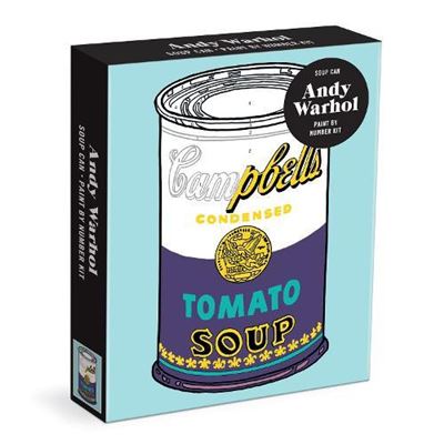 Andy Warhol Soup Can Paint By Number Kit by Galison - Publicité Andy Warhol Soup Can Paint By Number Kit by Galison - Publicité