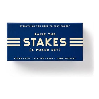Galison Raise The Stakes Poker Game Set by Brass Monkey - Publicité Galison Raise The Stakes Poker Game Set by Brass Monkey - Publicité