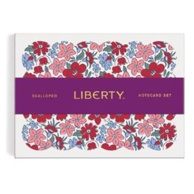 Liberty Scalloped Shaped Notecard Set by Galison - Publicité Liberty Scalloped Shaped Notecard Set by Galison - Publicité
