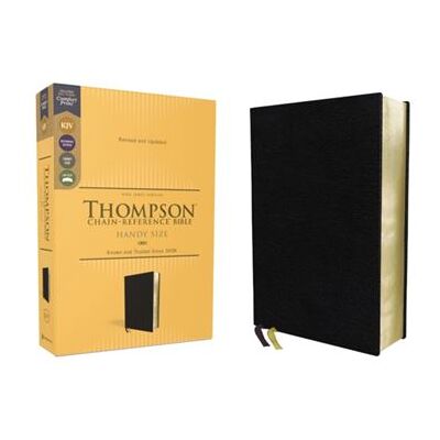Zondervan KJV Thompson ChainReference Bible Handy Size European Bonded Leather Black Red Letter Comfort Print - Publicité Zondervan KJV Thompson ChainReference Bible Handy Size European Bonded Leather Black Red Letter Comfort Print - Publicité