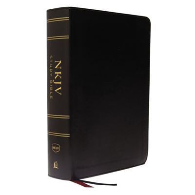 Inconnu NKJV Study Bible Leathersoft Black FullColor Comfort Print by Thomas Nelson - Publicité Inconnu NKJV Study Bible Leathersoft Black FullColor Comfort Print by Thomas Nelson - Publicité