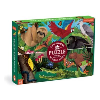 Galison Rainforest Above Below 100 Piece DoubleSided Puzzle by Mudpuppy - Publicité Galison Rainforest Above Below 100 Piece DoubleSided Puzzle by Mudpuppy - Publicité