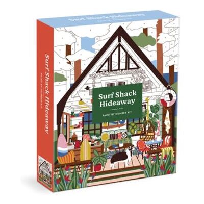Surf Shack Hideaway 11 x 14 Paint By Number Kit by Galison - Publicité Surf Shack Hideaway 11 x 14 Paint By Number Kit by Galison - Publicité