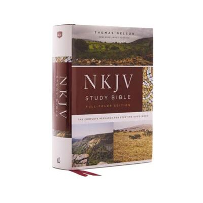 Thomas Nelson Publishers NKJV Study Bible Hardcover Burgundy FullColor Comfort Print by Thomas Nelson - Publicité Thomas Nelson Publishers NKJV Study Bible Hardcover Burgundy FullColor Comfort Print by Thomas Nelson - Publicité