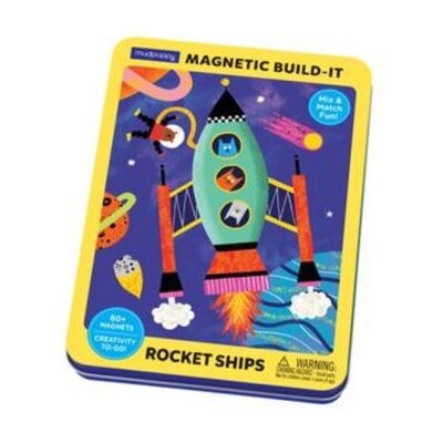 Galison Rocket Ships Magnetic Buildit by Mudpuppy - Publicité Galison Rocket Ships Magnetic Buildit by Mudpuppy - Publicité