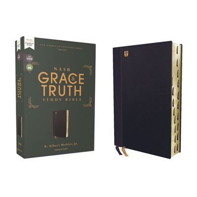 Zondervan NASB The Grace and Truth Study Bible Trustworthy and Practical Insights Leathersoft Navy Red Letter 1995 Text Thumb Indexed Comfort Print - Publicité Zondervan NASB The Grace and Truth Study Bible Trustworthy and Practical Insights Leathersoft Navy Red Letter 1995 Text Thumb Indexed Comfort Print - Publicité