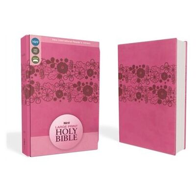 NIrV Holy Bible Large Print Leathersoft Pink by Zondervan Publishing - Publicité NIrV Holy Bible Large Print Leathersoft Pink by Zondervan Publishing - Publicité