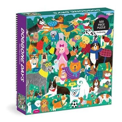 Galison Doggone Days 500 Piece Family Puzzle by Mudpuppy - Publicité Galison Doggone Days 500 Piece Family Puzzle by Mudpuppy - Publicité