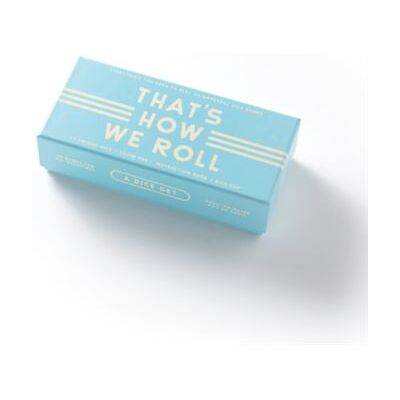 Thats How We Roll Dice Game Set by Galison - Publicité Thats How We Roll Dice Game Set by Galison - Publicité