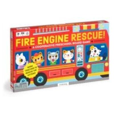 Galison Fire Engine Rescue Cooperative Board Game by Mudpuppy - Publicité Galison Fire Engine Rescue Cooperative Board Game by Mudpuppy - Publicité