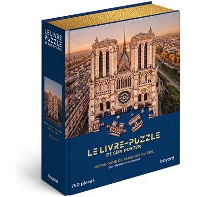 Livre-puzzle Notre-Dame de Paris vue du ciel La cathédrale par le célèbre photographe Stéphane Compoint - POB - Bayard - Coffret - Jeux livres objets - Publicité Livre-puzzle Notre-Dame de Paris vue du ciel La cathédrale par le célèbre photographe Stéphane Compoint - POB - Bayard - Coffret - Jeux livres objets - Publicité