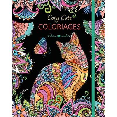 Cozy Cats Coloriages - Petra Theissen - Chantecler - broché - Livre-jeu - Publicité Cozy Cats Coloriages - Petra Theissen - Chantecler - broché - Livre-jeu - Publicité