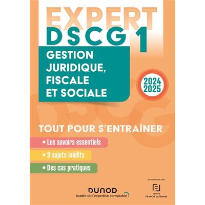 DSCG 1 - EXPERT - Gestion juridique, fiscale et sociale 2024 - Céline Mansencal - Dunod - broché - Scolaire / Universitaire - Publicité DSCG 1 - EXPERT - Gestion juridique, fiscale et sociale 2024 - Céline Mansencal - Dunod - broché - Scolaire / Universitaire - Publicité