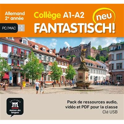 Fantastisch! Neu 2e année - Pack de ressource audio, vidéo et PDF pour la classe - Collectif - Klett Maison Des Langues - Livre CD - Scolaire / Universitaire - Publicité Fantastisch! Neu 2e année - Pack de ressource audio, vidéo et PDF pour la classe - Collectif - Klett Maison Des Langues - Livre CD - Scolaire / Universitaire - Publicité