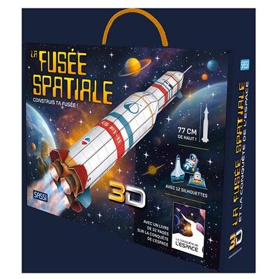 La fusée spatiale 3D - N.E. 2026 - Construis ta fusée ! Avec 12 silhouettes - Alberto Borgo - Sassi - Jeux livres objets - Publicité La fusée spatiale 3D - N.E. 2026 - Construis ta fusée ! Avec 12 silhouettes - Alberto Borgo - Sassi - Jeux livres objets - Publicité