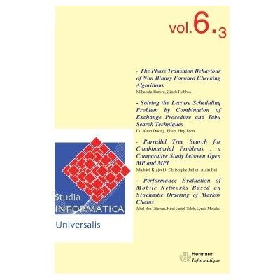 Studia Informatica Universalis n°6.3 Volume 6-3 - Ivan Lavallée - Hermann - broché - Etude - Publicité Studia Informatica Universalis n°6.3 Volume 6-3 - Ivan Lavallée - Hermann - broché - Etude - Publicité
