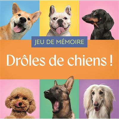Jeu de mémoire - Drôles de chiens ! - Collectif - Chantecler - Boîte ou accessoire - Jeux livres objets - Publicité Jeu de mémoire - Drôles de chiens ! - Collectif - Chantecler - Boîte ou accessoire - Jeux livres objets - Publicité