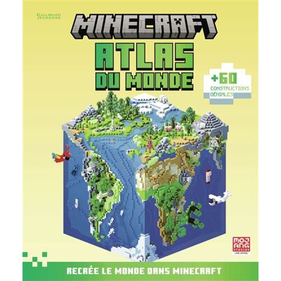Gallimard jeunesse Minecraft - Atlas du monde - Publicité Gallimard jeunesse Minecraft - Atlas du monde - Publicité