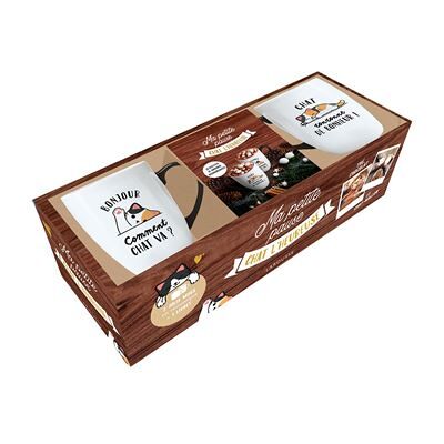 Ma petite pause chat l'heureuse - Collectif - Larousse - Coffret - Jeux livres objets - Publicité Ma petite pause chat l'heureuse - Collectif - Larousse - Coffret - Jeux livres objets - Publicité